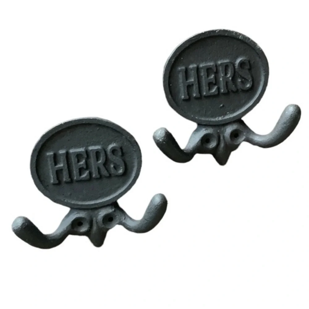 New Black Wrought Iron Hooks 